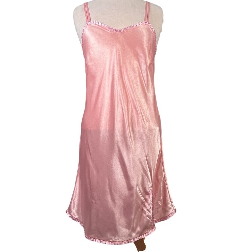 Cabernet Sleepwear Chemise Nightgown Womens Size S Pink Satin